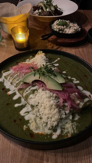 Enchiladas! (My partner had the Mole)  at Sentir in New York City