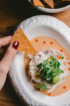 Coconut Ceviche at Sentir in New York City
