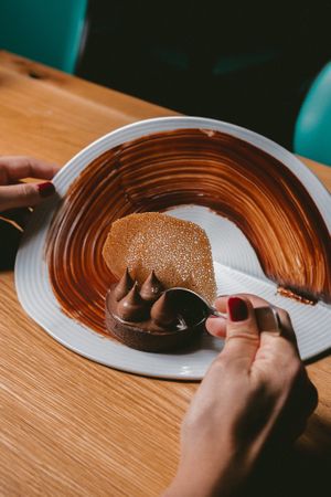 Chocolate Chili Tart at Sentir in New York City