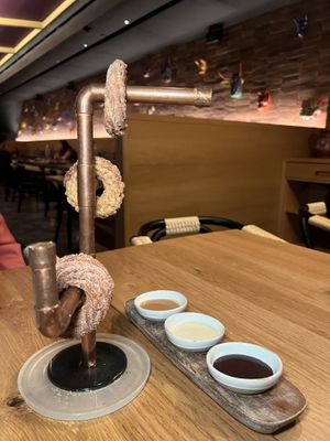 Churros with dipping sauces   at Sentir in New York City