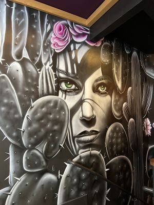 Mural inside  at Sentir in New York City