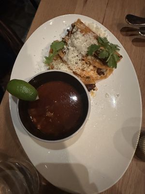 Birria tacos #Veganuary at Sentir in New York City