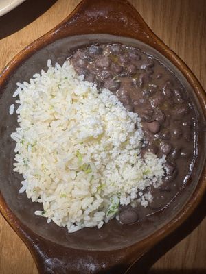 Rice and beans  at Sentir in New York City