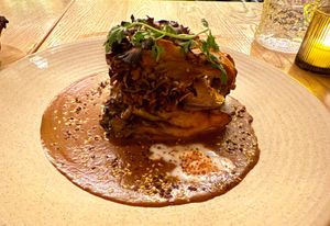 Hen of the woods mole at Sentir in New York City