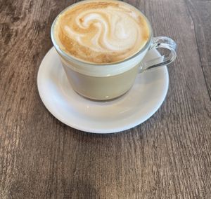 Oatmilk lattee  at Elise Cuisine in San Antonio