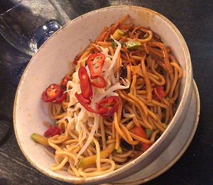 Noodles at Samsara in Cluj-napoca