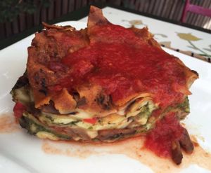 Vegetarian lasagna. at Samsara in Cluj-napoca