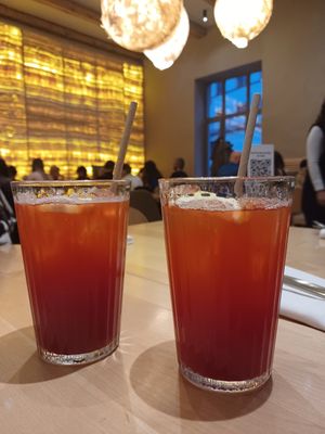 Limonade with cherry and elderberries at Samsara in Cluj-napoca