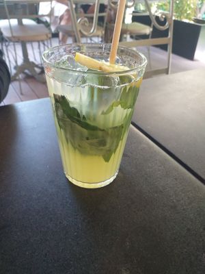 Limonade with ananas and basil at Samsara in Cluj-napoca