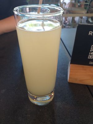 Tepache with basil at Samsara in Cluj-napoca