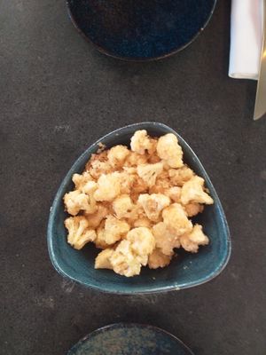 Cauliflower popcorn at Samsara in Cluj-napoca