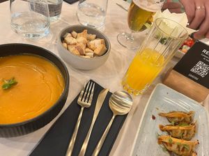 Lentil cream soup   at Samsara in Cluj-napoca