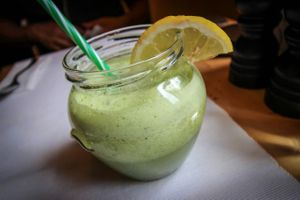 cucumber lemonade at Samsara in Cluj-napoca