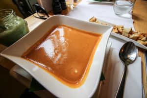 red lentil soup at Samsara in Cluj-napoca