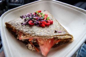 raw burrito at Samsara in Cluj-napoca