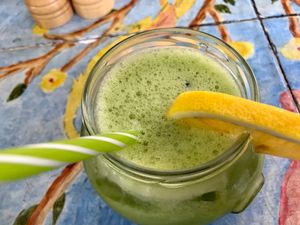 lemon / mint / cucumber lemonade at Samsara in Cluj-napoca