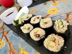 cauliflower 'sushi' at Samsara in Cluj-napoca