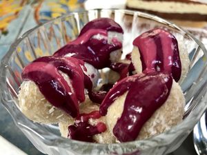 coconut balls at Samsara in Cluj-napoca