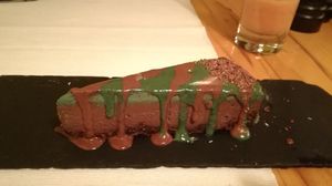 Chocolate mint cheesecake at Samsara in Cluj-napoca