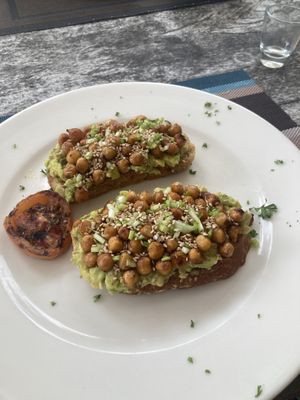 Vegan breakfastt  at Pallet Cafe in Diani Beach