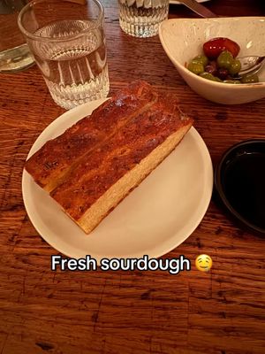 Sourdough focaccia   at Savio Volpe in Vancouver