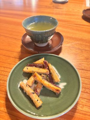   at Saien - Breakfast by Buddhist Monks in Hakone