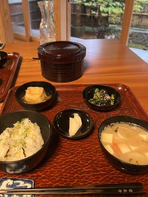   at Saien - Breakfast by Buddhist Monks in Hakone