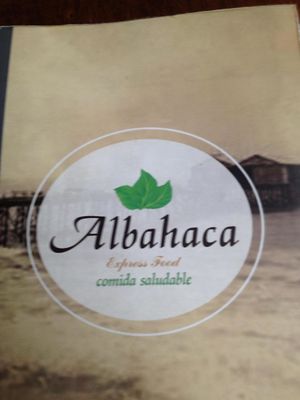 The menú  at Albahaca in Bucaramanga