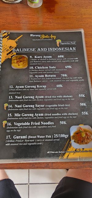 Menu 2 - September 2024 at Warung Bintang in Manggis