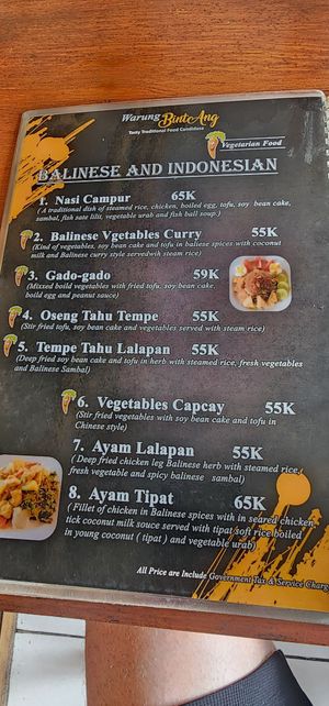 Menu 3 - September 2024 at Warung Bintang in Manggis