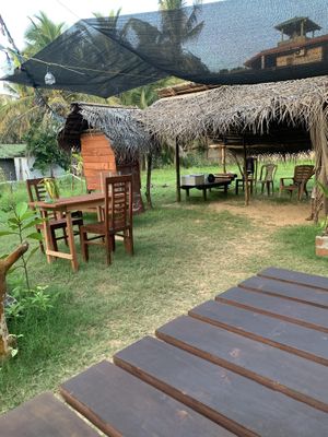 All outdoor seating  at Natural Corner  in Tangalle