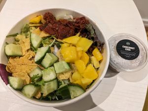 Create your own salad: with sun-dried tomatoes, nachos, avocado, mango, cucumber. at Choppaluna - Wembley in North West London