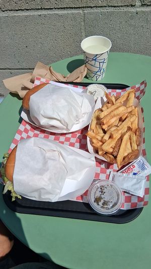 Fries & side of vegan ranch at Pretty Good Advice - Santa Cruz in Santa Cruz