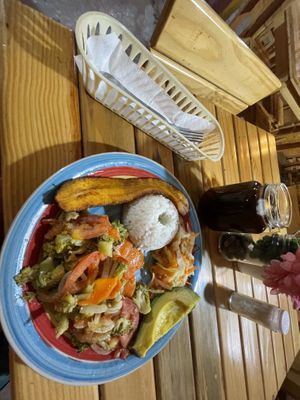vegan plate  at Restaurante Bar Frida in Filandia