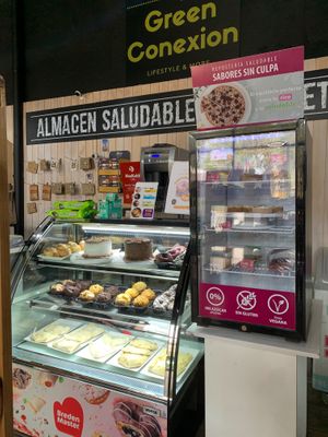 Vegan, Gluten-Free, and Sugar-Free Bakery Section at Green Conexion in Nunoa