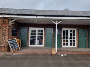Exterior at The Potting Shed Café  in Morden