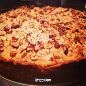 vegan apple pie, dessert.  at Bij de Jongens op 't Zand in Sleeuwijk