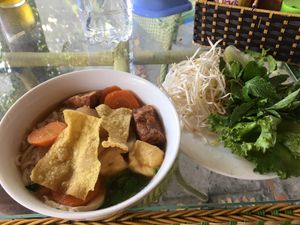 Vegan pho  at Vi Dieu in Phan Thiet