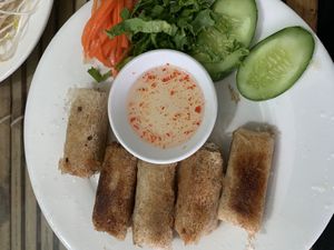 Spring rolls  at Vi Dieu in Phan Thiet