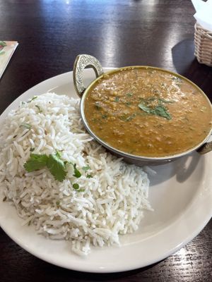 Lentil curryy  at Chaat Bistro in Sacramento