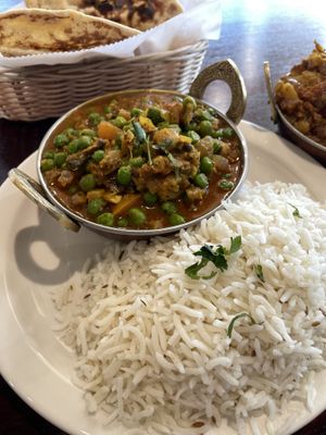 Mushroom masala  at Chaat Bistro in Sacramento