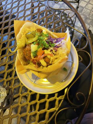 Felafel pita  at Dalante  in Lincoln