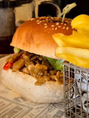 Hamburguesa de seitan at Sativo  in Puerto Varas