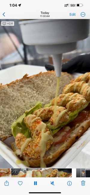 Shrimp Poboy at Vegan it Should Bee in Palmdale