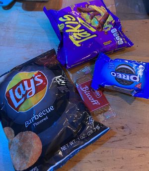 Vegan snacks that accompanied the burgers!  at Bandana Burger in Savannah