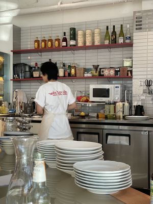 Lovely open kitchen  at Weirdough - 위어도우 in Seoul