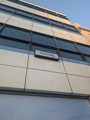 See the tiny sign up there? at Weirdough - 위어도우 in Seoul