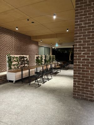 Outdoor seating   at SEN Legend in East Brisbane