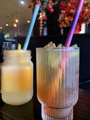 House made iced tea and freshly pressed juice  at SEN Legend in East Brisbane
