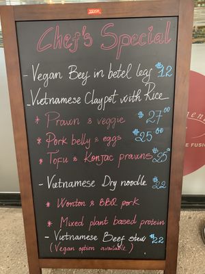Chef’s special board  at SEN Legend in East Brisbane